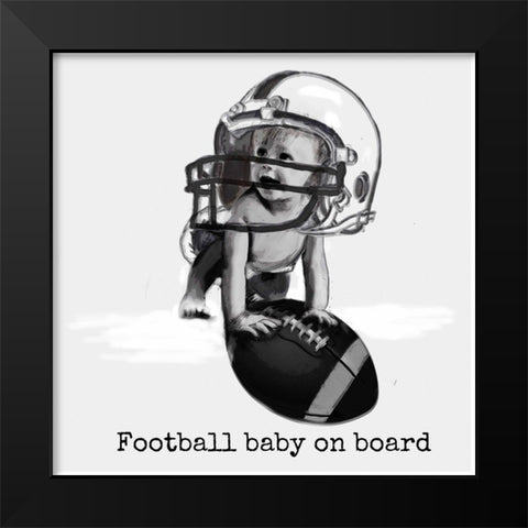 J Black Modern Wood Framed Art Print by Murray Henderson Fine Art