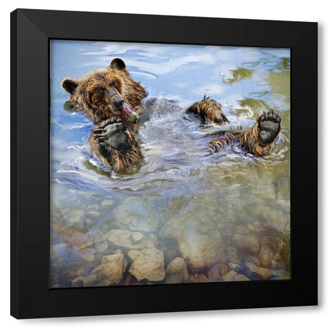 Untitled_Artwork (3) Black Modern Wood Framed Art Print by Murray Henderson Fine Art