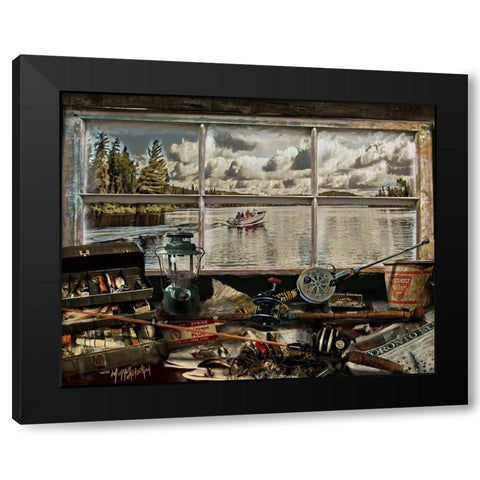 Untitled_Artwork Black Modern Wood Framed Art Print with Double Matting by Murray Henderson Fine Art