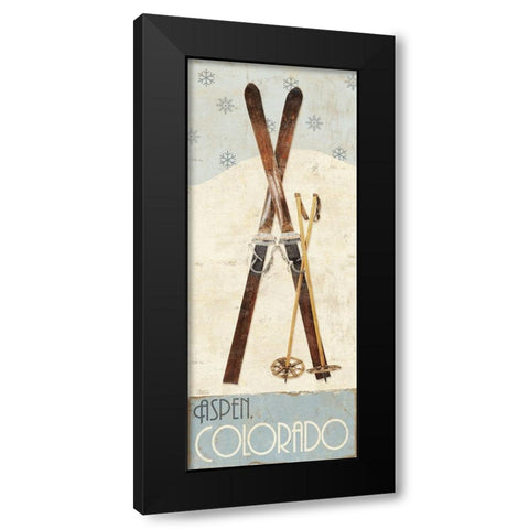 Ski Aspen I Black Modern Wood Framed Art Print by Sparx Studio