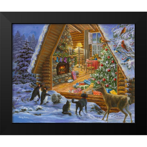 Letâ€™s Get Together Black Modern Wood Framed Art Print by Boehme, Nicky