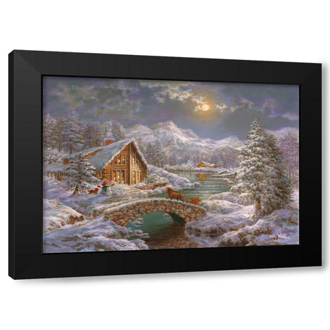 Natures Magical Season Black Modern Wood Framed Art Print by Boehme, Nicky