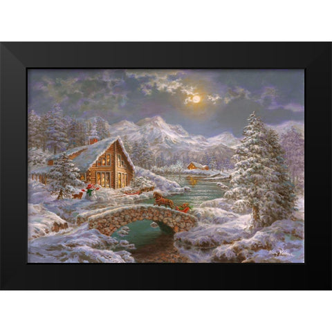 Natures Magical Season Black Modern Wood Framed Art Print by Boehme, Nicky