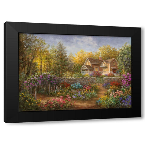A Pathway of Color Black Modern Wood Framed Art Print with Double Matting by Boehme, Nicky