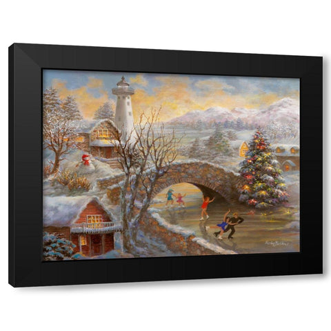 The Joyous Season Black Modern Wood Framed Art Print with Double Matting by Boehme, Nicky