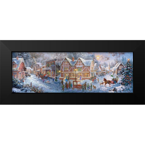 Getting Ready for Christmas Black Modern Wood Framed Art Print by Boehme, Nicky