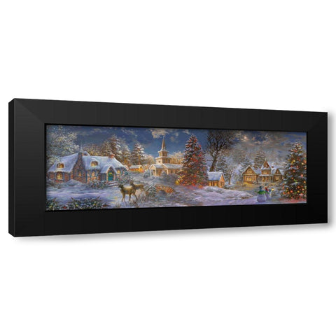 Stillness of Christmas Black Modern Wood Framed Art Print with Double Matting by Boehme, Nicky