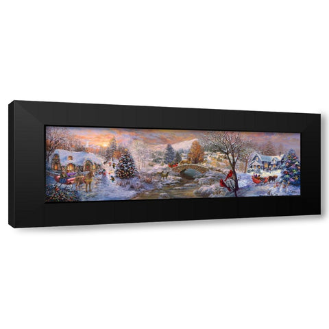 To Grandmaâ€™s House We Go Black Modern Wood Framed Art Print by Boehme, Nicky