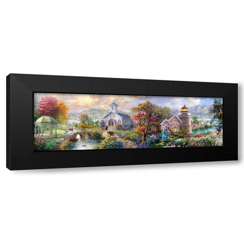 Sunday Morning in Spring Black Modern Wood Framed Art Print by Boehme, Nicky