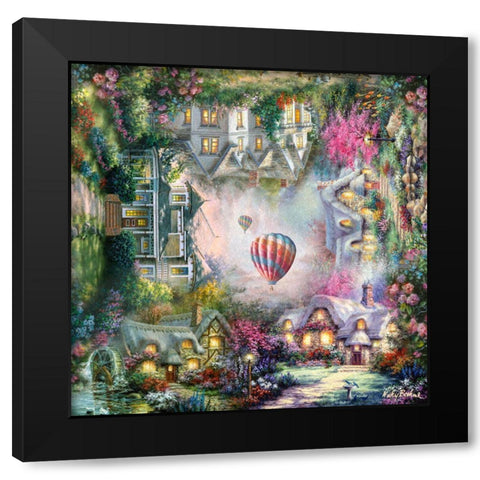 Home Black Modern Wood Framed Art Print with Double Matting by Boehme, Nicky