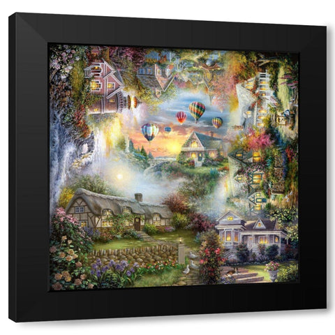 Nickyâ€™s Haven Black Modern Wood Framed Art Print by Boehme, Nicky