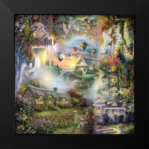 Nickyâ€™s Haven Black Modern Wood Framed Art Print by Boehme, Nicky