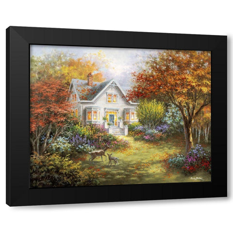 Autumn Overtures Black Modern Wood Framed Art Print with Double Matting by Boehme, Nicky
