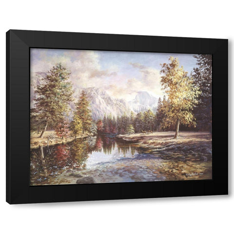 High Sierras Black Modern Wood Framed Art Print with Double Matting by Boehme, Nicky