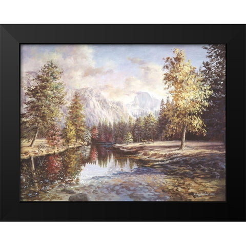 High Sierras Black Modern Wood Framed Art Print by Boehme, Nicky