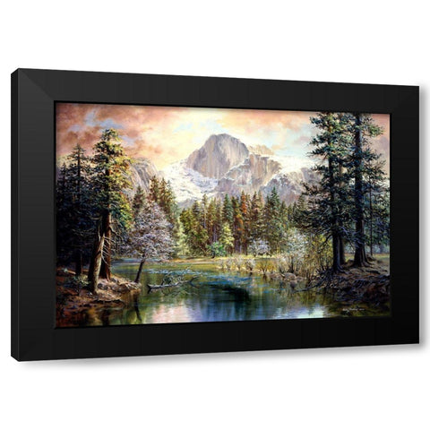 Natures Wonderland Black Modern Wood Framed Art Print by Boehme, Nicky