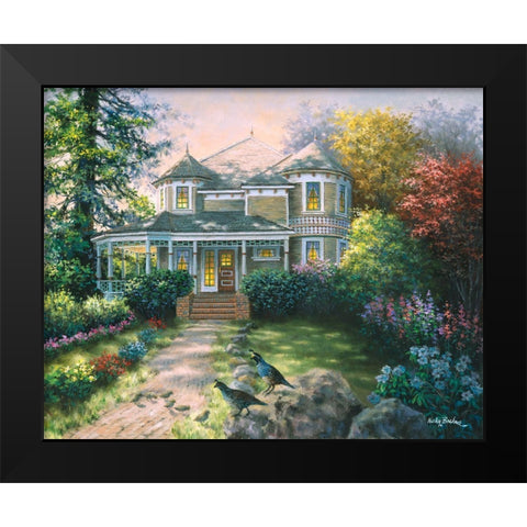 Victorian Interlude Black Modern Wood Framed Art Print by Boehme, Nicky