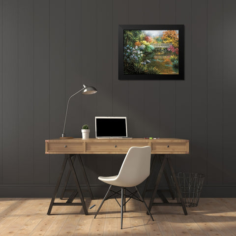 Treasury Of Splendor Black Modern Wood Framed Art Print by Boehme, Nicky