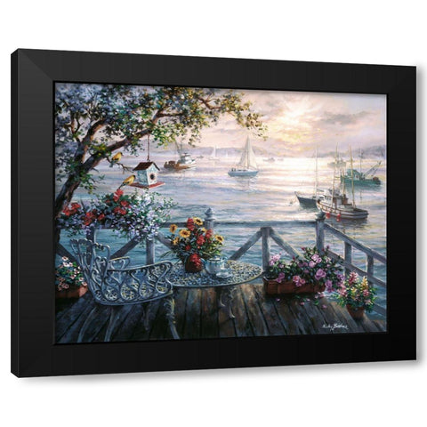 Treasures Of The Sea Black Modern Wood Framed Art Print with Double Matting by Boehme, Nicky