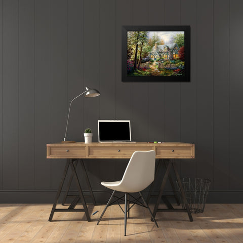 A Country Gem Black Modern Wood Framed Art Print by Boehme, Nicky