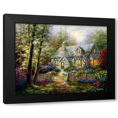 A Country Gem Black Modern Wood Framed Art Print by Boehme, Nicky