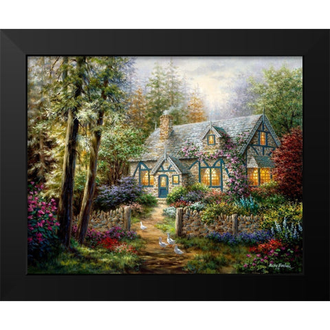A Country Gem Black Modern Wood Framed Art Print by Boehme, Nicky