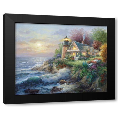 Guardian Of The Sea Black Modern Wood Framed Art Print with Double Matting by Boehme, Nicky