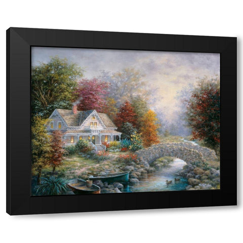 Victorian Splendor Black Modern Wood Framed Art Print with Double Matting by Boehme, Nicky