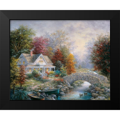 Victorian Splendor Black Modern Wood Framed Art Print by Boehme, Nicky