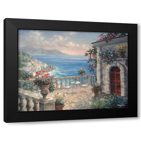 Mediterranean Elegance Black Modern Wood Framed Art Print with Double Matting by Boehme, Nicky