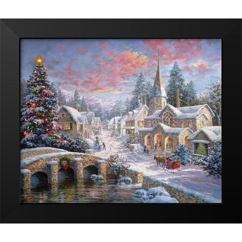 Heaven On Earth Black Modern Wood Framed Art Print by Boehme, Nicky