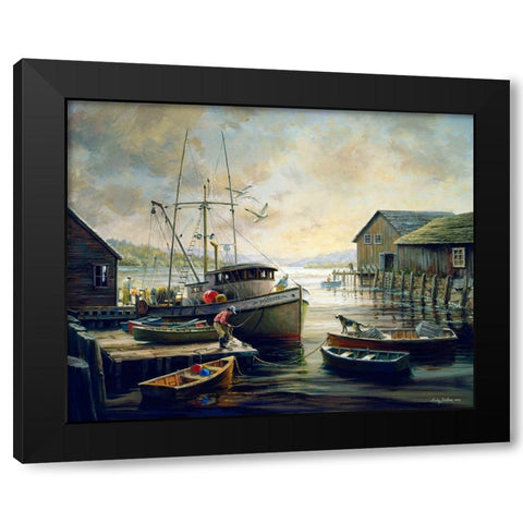 Anticipation Black Modern Wood Framed Art Print with Double Matting by Boehme, Nicky