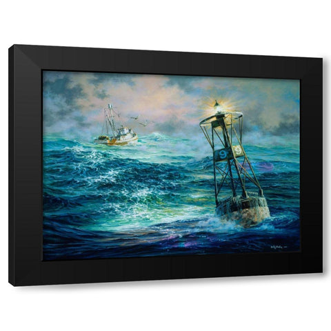 Almost Home Black Modern Wood Framed Art Print by Boehme, Nicky