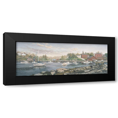 Cozy Cove Black Modern Wood Framed Art Print with Double Matting by Boehme, Nicky