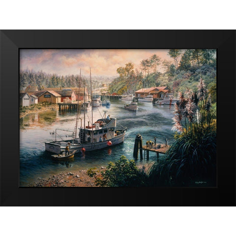 Deep Sea Readiness Black Modern Wood Framed Art Print by Boehme, Nicky