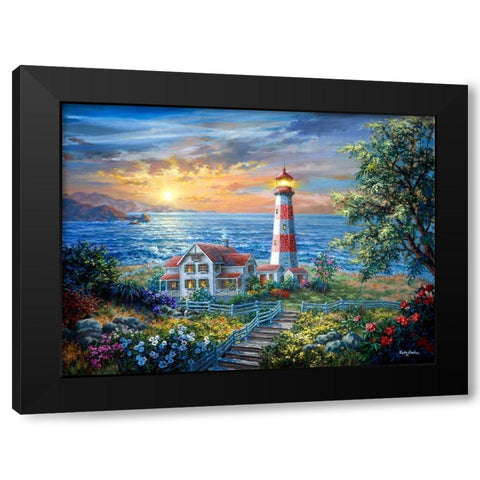 Enchantment Black Modern Wood Framed Art Print with Double Matting by Boehme, Nicky