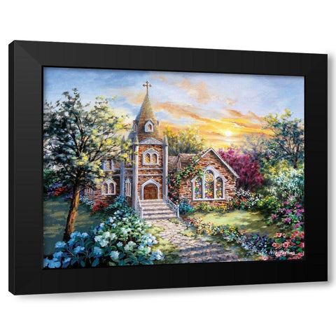 Charming Tranquility II Black Modern Wood Framed Art Print with Double Matting by Boehme, Nicky
