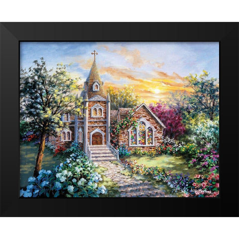 Charming Tranquility II Black Modern Wood Framed Art Print by Boehme, Nicky