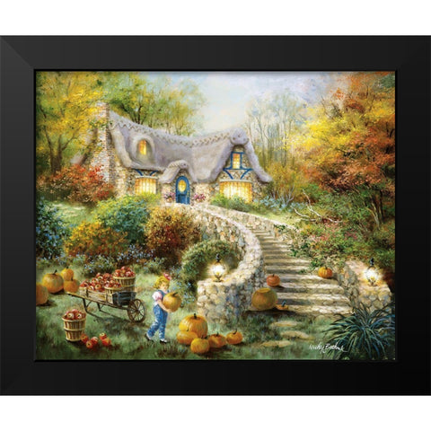 Country Harvest Black Modern Wood Framed Art Print by Boehme, Nicky