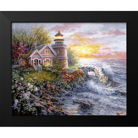 Seafarers Vigilant Sentry Black Modern Wood Framed Art Print by Boehme, Nicky