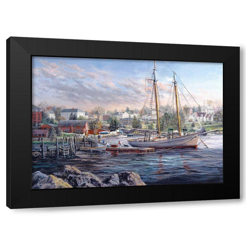 Seafarers Delight Black Modern Wood Framed Art Print by Boehme, Nicky