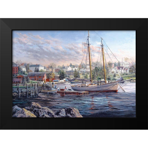 Seafarers Delight Black Modern Wood Framed Art Print by Boehme, Nicky