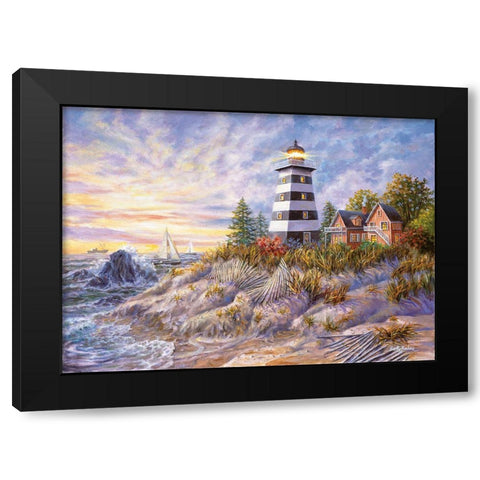 Out Of  Harmâ€™s Way Black Modern Wood Framed Art Print by Boehme, Nicky