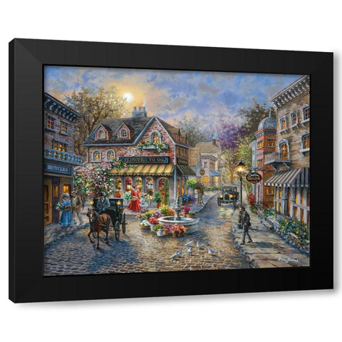 Rememberance Black Modern Wood Framed Art Print by Boehme, Nicky