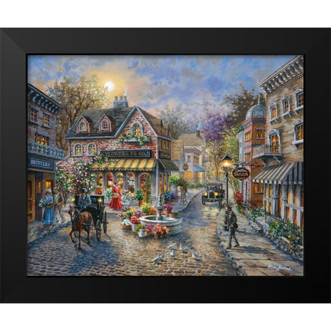 Rememberance Black Modern Wood Framed Art Print by Boehme, Nicky