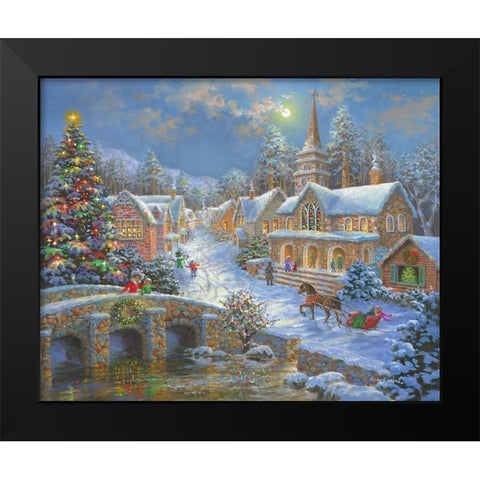 Heaven On Earth 2 Black Modern Wood Framed Art Print by Boehme, Nicky