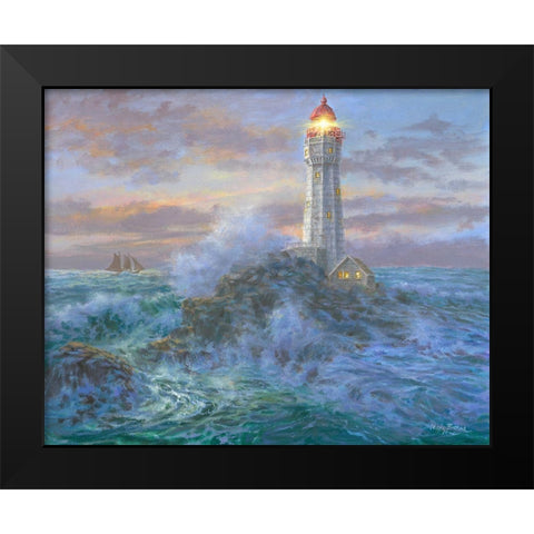 Stormy Weather Black Modern Wood Framed Art Print by Boehme, Nicky