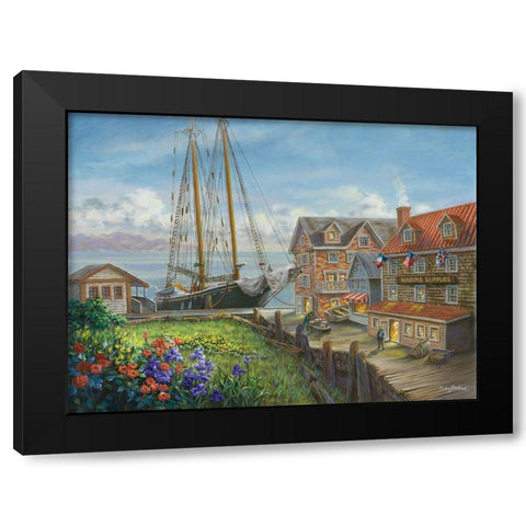 Marine Supplies Black Modern Wood Framed Art Print by Boehme, Nicky