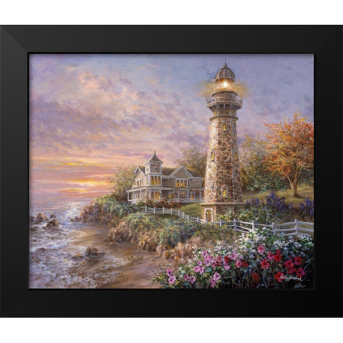 Majestic Guardian Black Modern Wood Framed Art Print by Boehme, Nicky