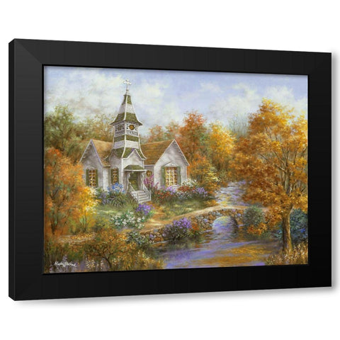 Autumn Worship Black Modern Wood Framed Art Print by Boehme, Nicky